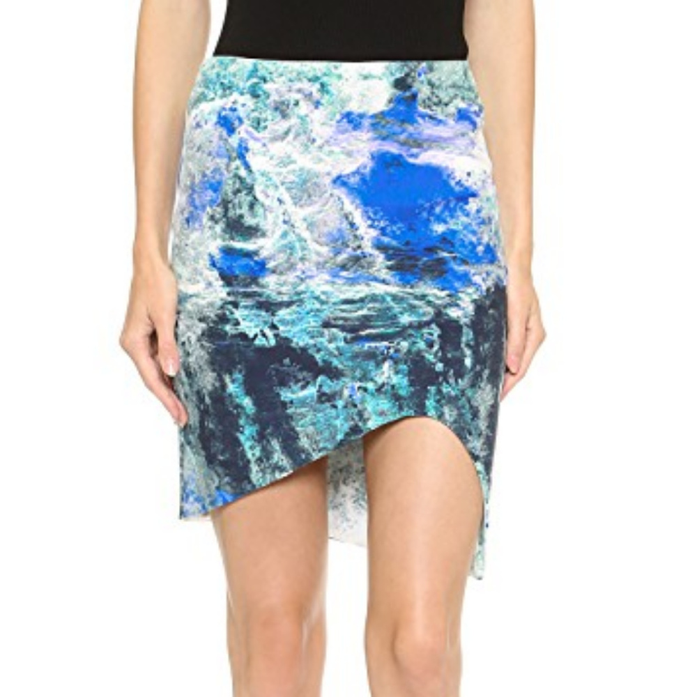 Bec & Bridge Fire & Ice Skirt Blue Print Size 2